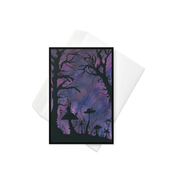 The Midnight Hour Watercolor Greeting card