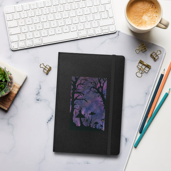The Midnight Hour Watercolor Hardcover bound notebook