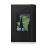 On the Trail watercolor painting Hardcover bound notebook