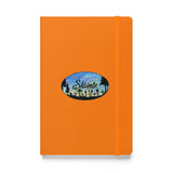 Slainte Mushroom Village Watercolor Painting Hardcover bound notebook