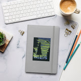 On the Trail watercolor painting Hardcover bound notebook