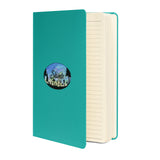 Slainte Mushroom Village Watercolor Painting Hardcover bound notebook