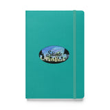 Slainte Mushroom Village Watercolor Painting Hardcover bound notebook