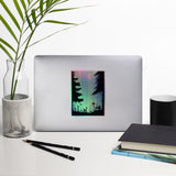 Don't Beam Me Up Watercolor Painting Holographic stickers