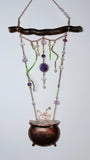 Mystic Brew Cauldron Amethyst Suncatcher / Wall Art