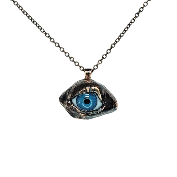 Copper Blue Eye Pendant