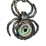 Copper Spider Pendant with Bloodshot Zombie Eye Body