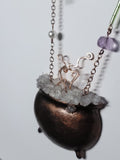 Mystic Brew Cauldron Amethyst Suncatcher / Wall Art