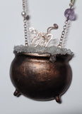 Mystic Brew Cauldron Amethyst Suncatcher / Wall Art