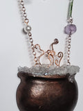 Mystic Brew Cauldron Amethyst Suncatcher / Wall Art