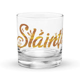 Slainte Water of Life Rocks glass