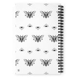 Whispering Wings Bat Spiral notebook - Brick
