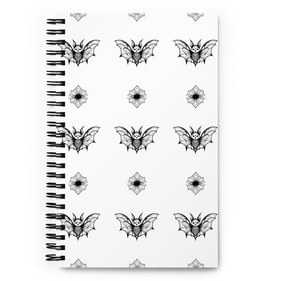 Whispering Wings Bat Spiral notebook - Block