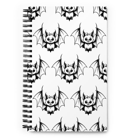 Cheeky Bat Spiral notebook