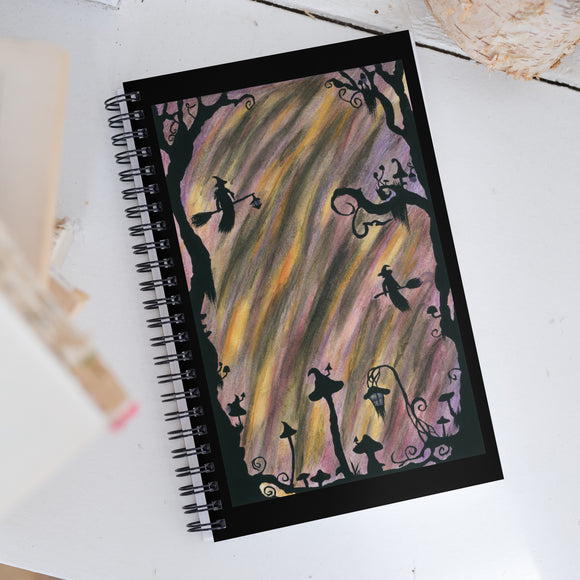 The Transition Hour Watercolor Spiral notebook