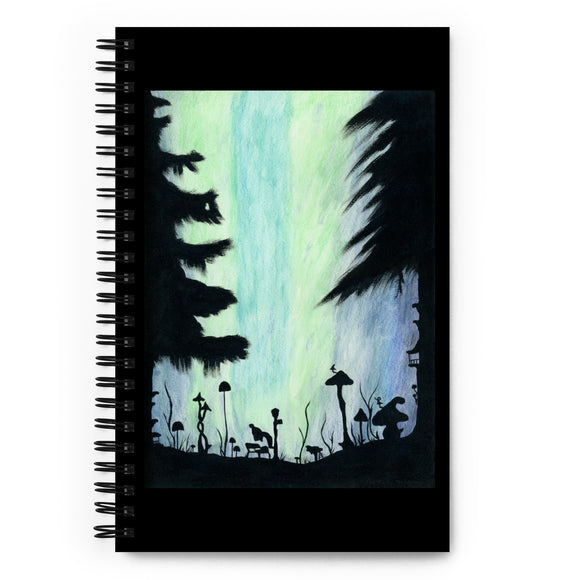 Don't Beam Me Up Watercolor Painting Spiral notebook