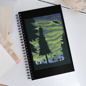 On the Trail watercolor painting Spiral notebook