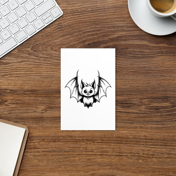 Cheeky Bat Standard Postcard