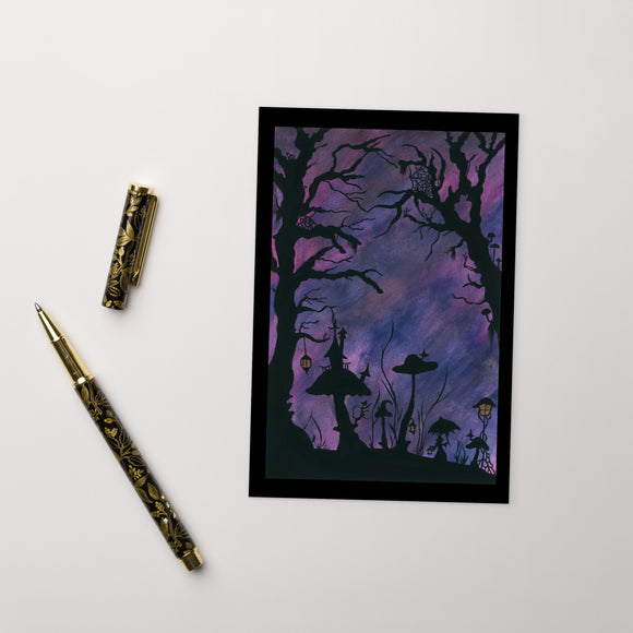 The Midnight Hour Watercolor Standard Postcard