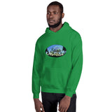 Slainte Mushroom Village Watercolor Painting Unisex Hoodie