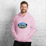 Slainte Mushroom Village Watercolor Painting Unisex Hoodie