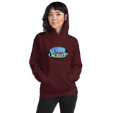 Slainte Mushroom Village Watercolor Painting Unisex Hoodie