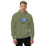 Slainte Mushroom Village Watercolor Painting Unisex Hoodie