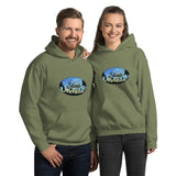 Slainte Mushroom Village Watercolor Painting Unisex Hoodie