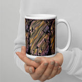 The Transition Hour Watercolor White glossy mug