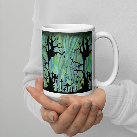 The Potion Hour Watercolor White glossy mug