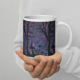 The Midnight Hour Watercolor White glossy mug