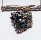 Smoky Quartz Cluster with Copper Twisted Vine Pendant