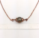 Faceted Spider Agate Bead Necklace