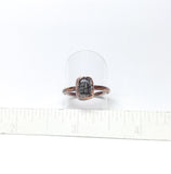 Tourmalinated Quartz Polished Nugget Ring Size 8-3/4