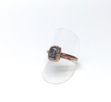 Tourmalinated Quartz Polished Nugget Ring Size 8-3/4