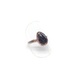 Tumbled Black Tourmaline Ring Size 8-1/2