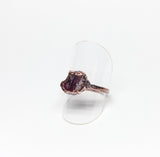 Raw Pink Tourmaline Ring Size 7-1/2