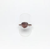 Raw Cherry Tanzurine Copper Ring Size 9-1/2