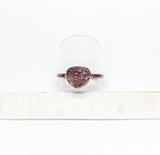 Raw Cherry Tanzurine Copper Ring Size 9-1/2