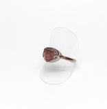 Raw Cherry Tanzurine Copper Ring Size 9-1/2