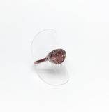 Raw Cherry Tanzurine Copper Ring Size 9-1/2