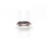 Raw Black Diamond Copper Ring Size 6-1/2