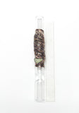Tree Bark with Lichen & Prehnite Copper Electroformed Pipe