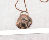 Large Barcelona Shell Necklace, pendant with bail 1 5/8 inch