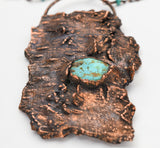 tree bark from Missouri has turquoise