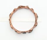 Raw Black Tourmaline Bangle Bracelet inside diameter 2 3/8 inches