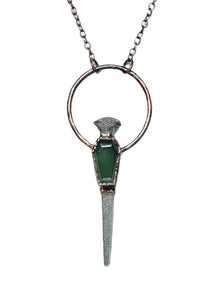 Small Coffin Nail Pendant with Serpentine Coffin