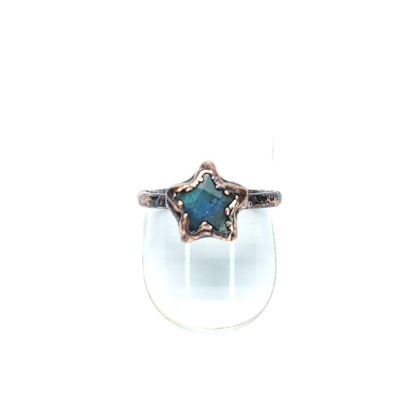 Labradorite Star Ring Size 8 1/2