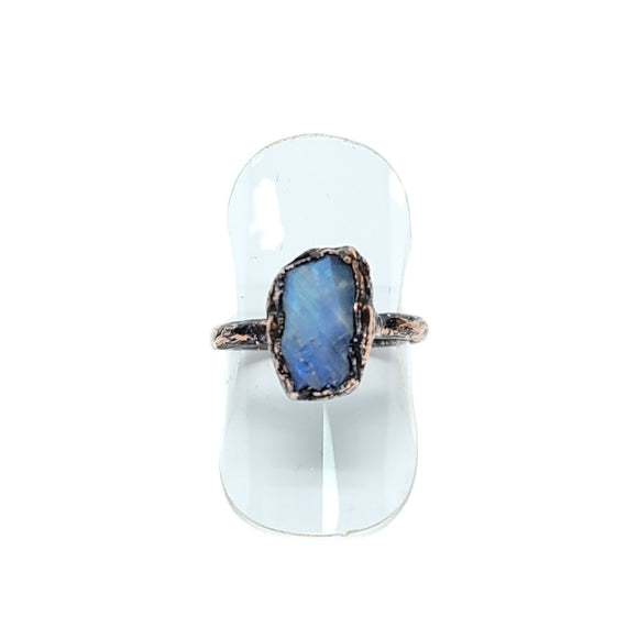 Raw Moonstone Nugget Ring Size 7