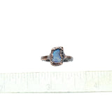 Raw Moonstone Nugget Ring Size 6